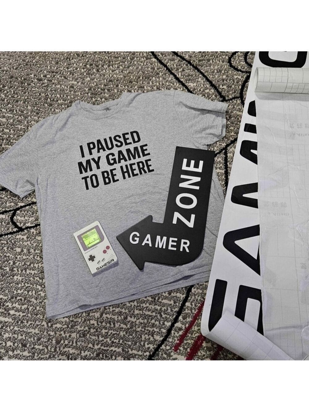 Gamer Room Bundle Gaming Zone Wall Decor Shirt Notebook